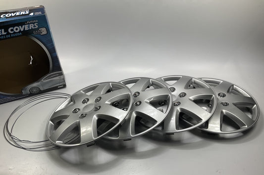 COSMETIC SCRATCH SCUFFS Futura KT962-15SL Universal 15'' Wheel Cover Set - SILVER
