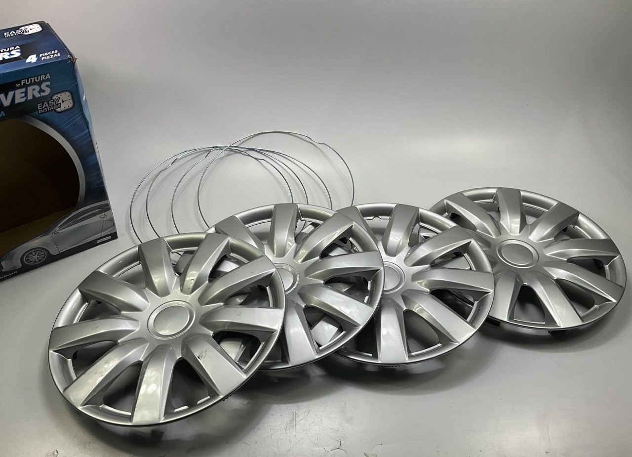 COSMETIC SCRATCH - Futura KT985-15SL Universal 15'' Wheel Cover Set - SILVER