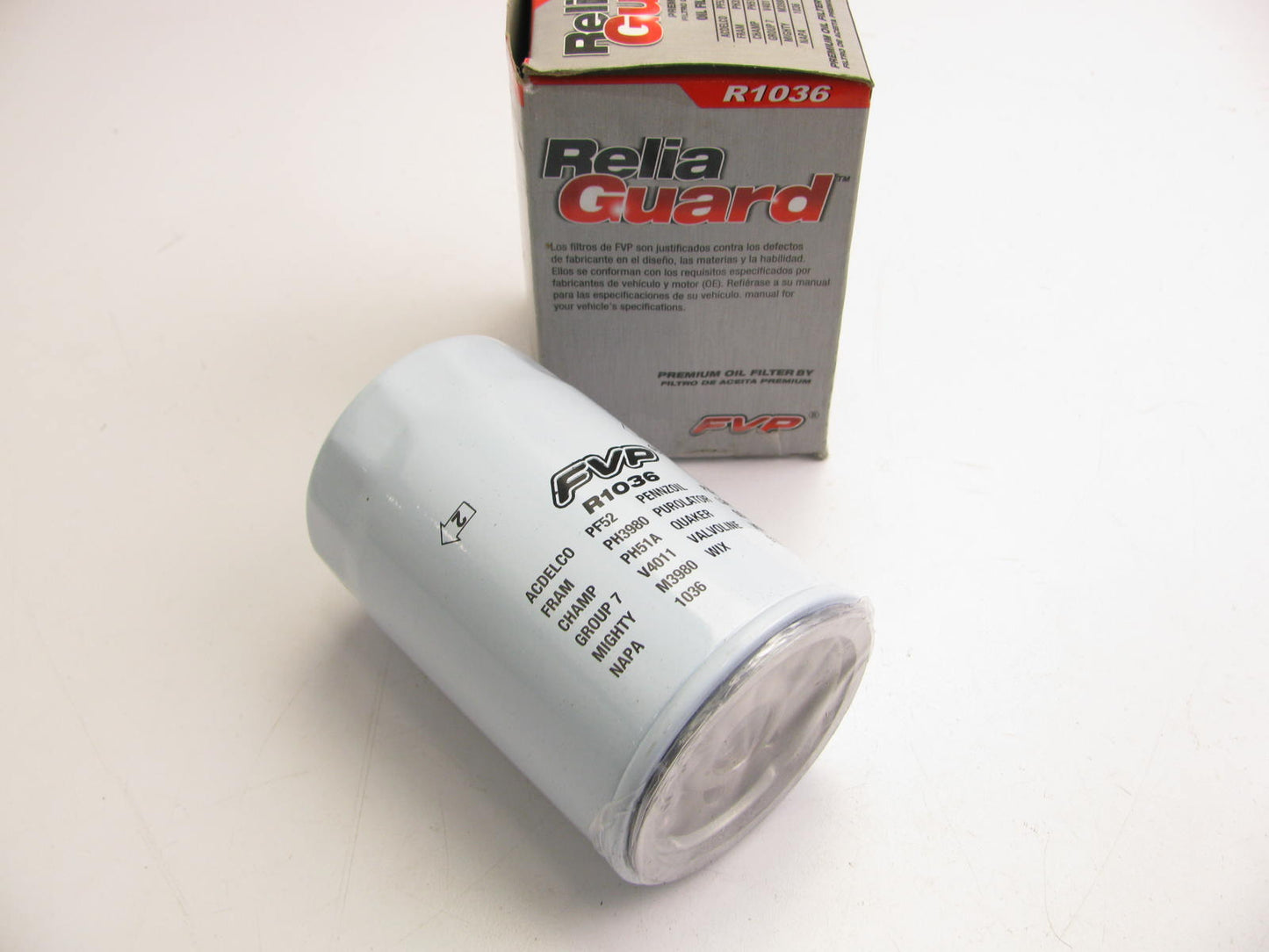 FVP R1036 Oil Filter Replaces PH3980 51190 L20173 PH51A LF234 LF3554 P550051