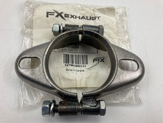 FX36 2-1/4'' 2.25'' ID Exhaust Flange Formed Oval Side Split For 2'' OD Flared Pipe