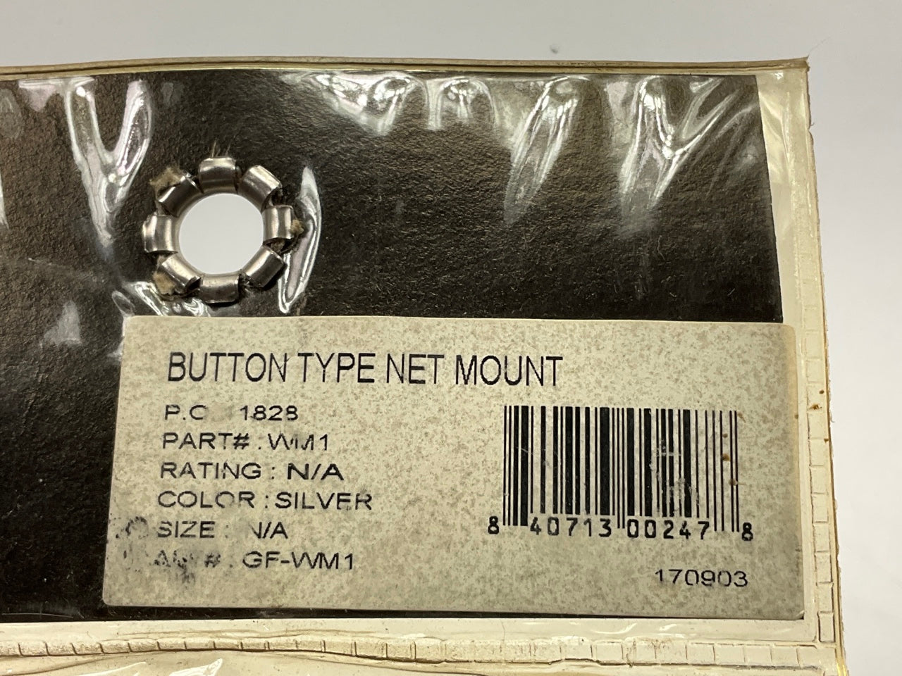 G-Force WM1 GM Button Style Net Mount For Attaching SFI Angle Ribbon Window Net