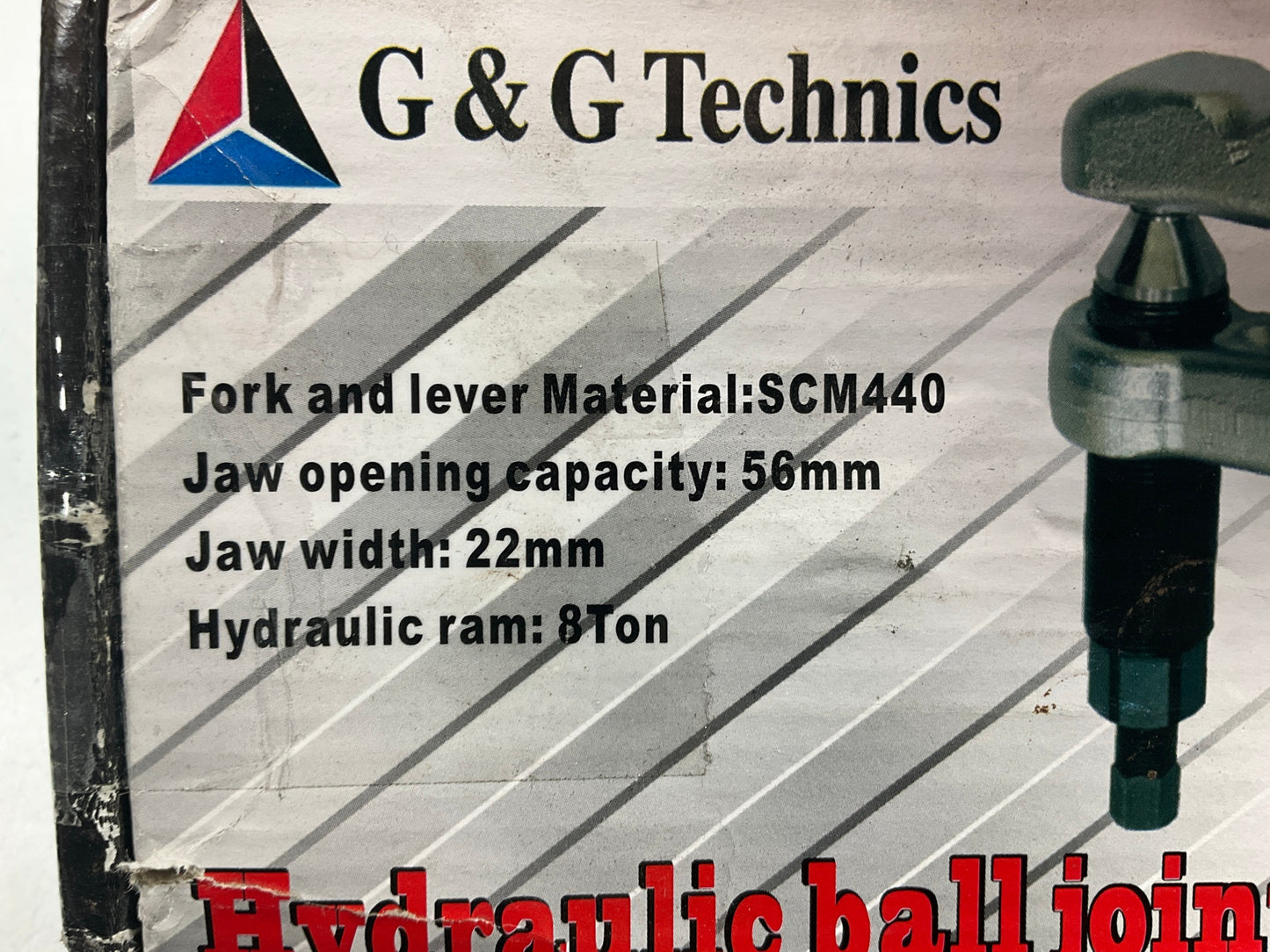 G & G TECHNICS  GGT-850 Hydraulic Ball Joint Separator Tool