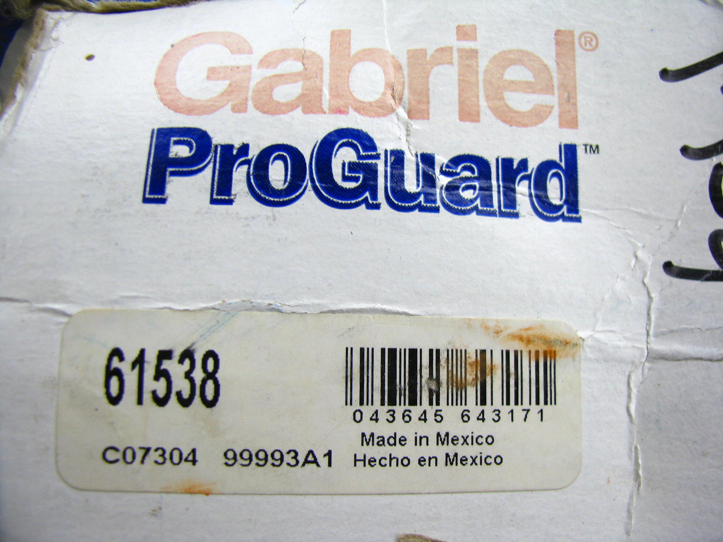 Gabriel 61538 ProGuard Shock Absorber - Rear