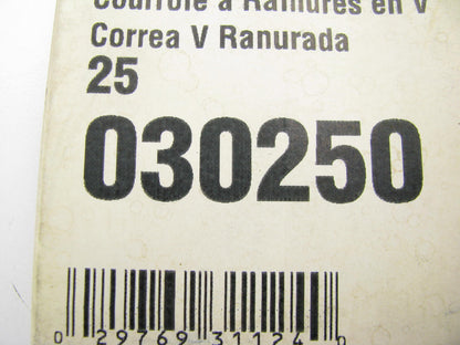 Gates 030250 Serpentine Belt - 0.42'' X 25.50'' - 3 Ribs