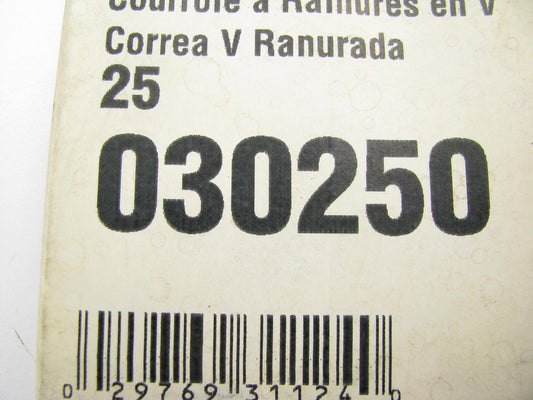 Gates 030250 Serpentine Belt - 0.42'' X 25.50'' - 3 Ribs