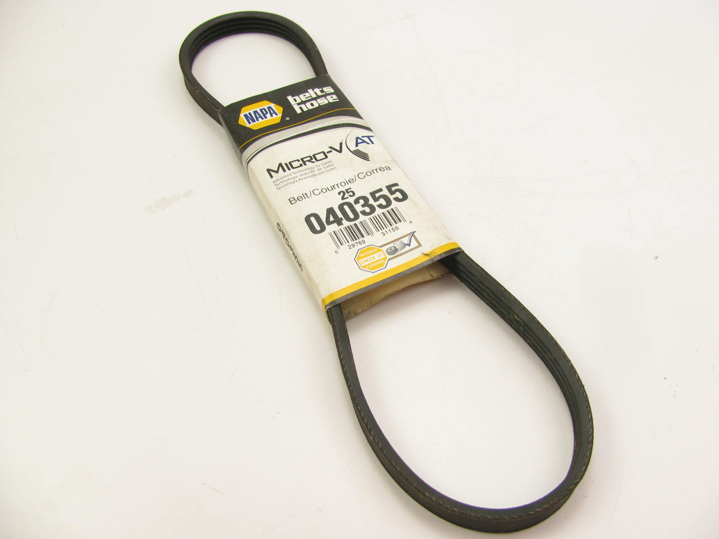 Gates 040355 Serpentine Belt - 0.56'' X 36.00'' - 4 Ribs