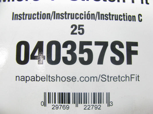 Gates 040357SF Stretch Fit Serpentine Belt
