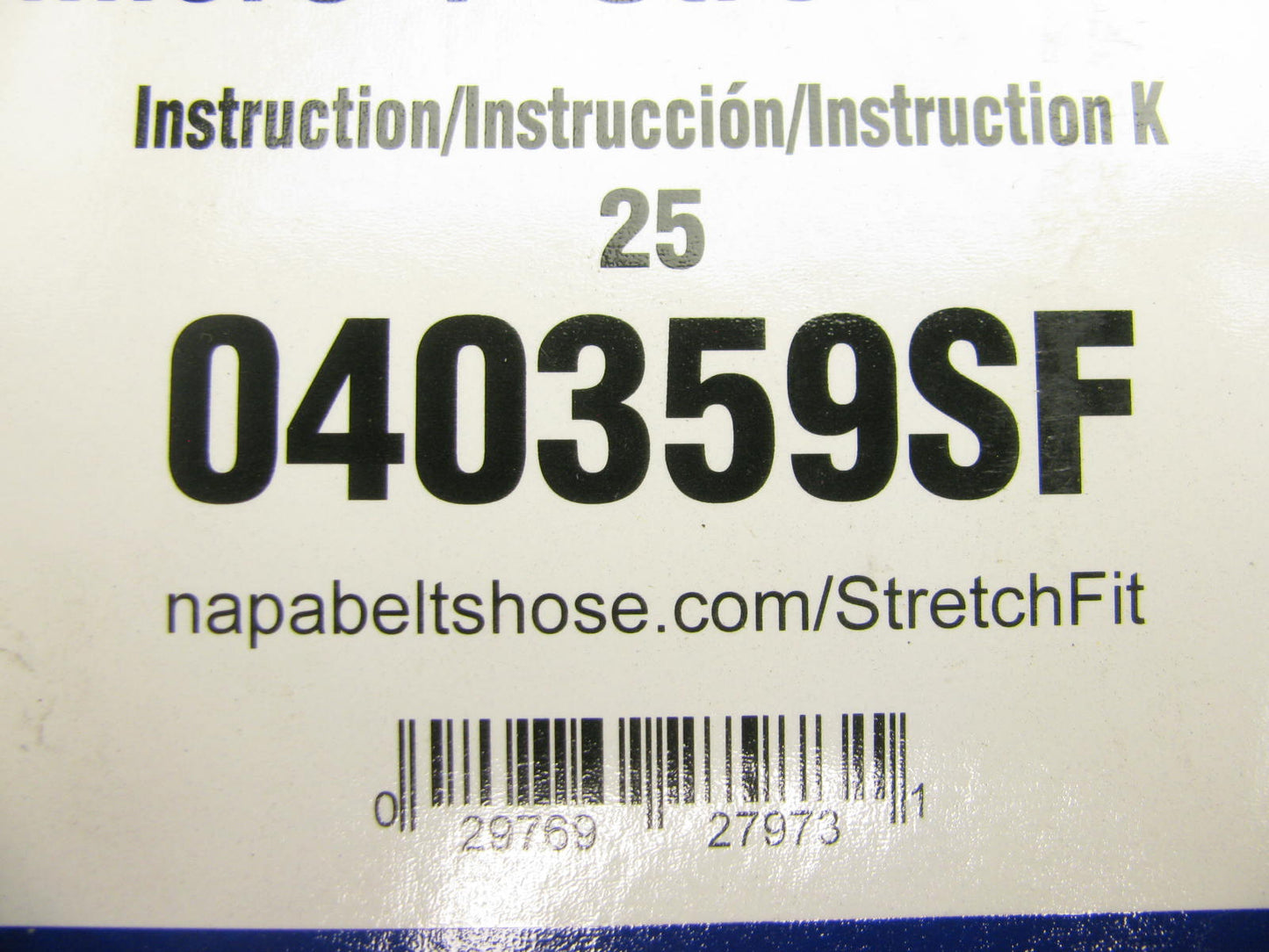 Gates 040359SF Stretch Fit Serpentine Belt - 0.56'' X 40.25'' - 4 Ribs
