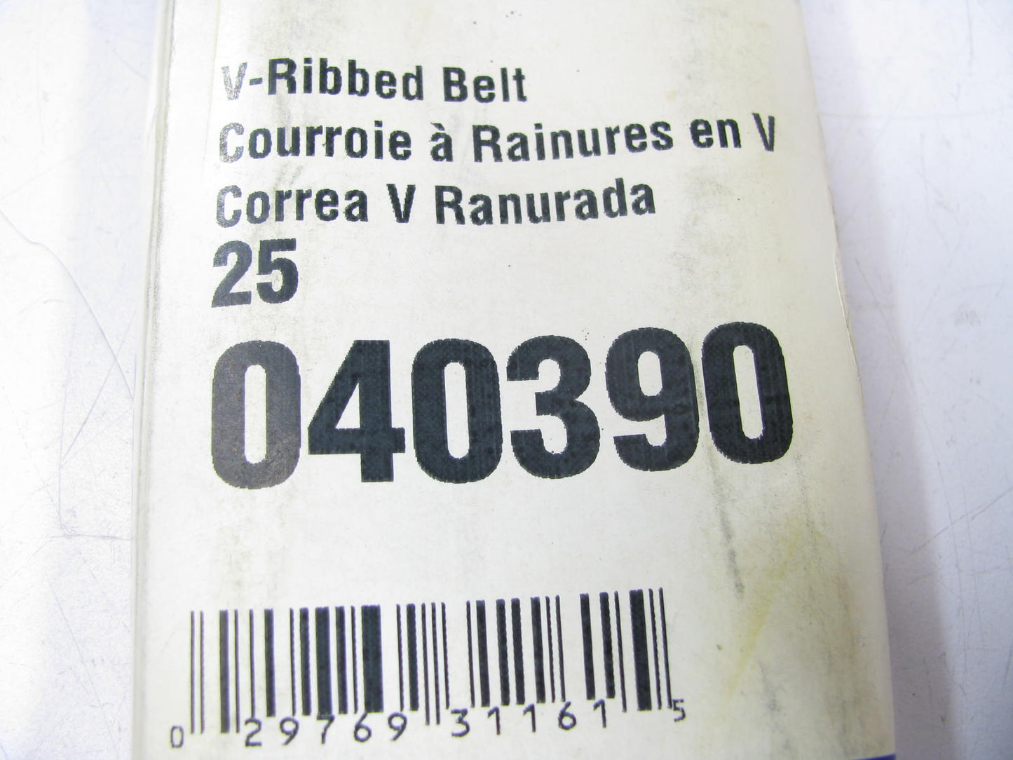Gates 040390 Serpentine Belt - 0.56'' X 39.50'' - 4 Ribs