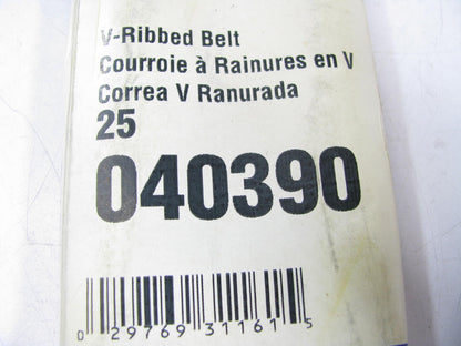 Gates 040390 Serpentine Belt - 0.56'' X 39.50'' - 4 Ribs