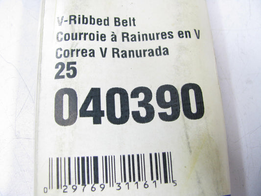 Gates 040390 Serpentine Belt - 0.56'' X 39.50'' - 4 Ribs