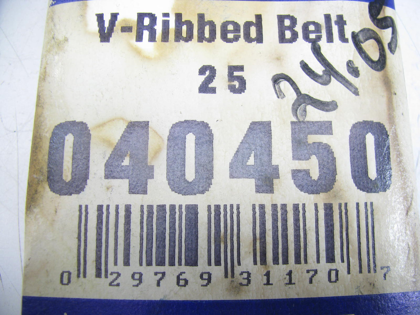 Gates 040450 Serpentine Belt - 0.56'' X 45.50'' - 4 Ribs