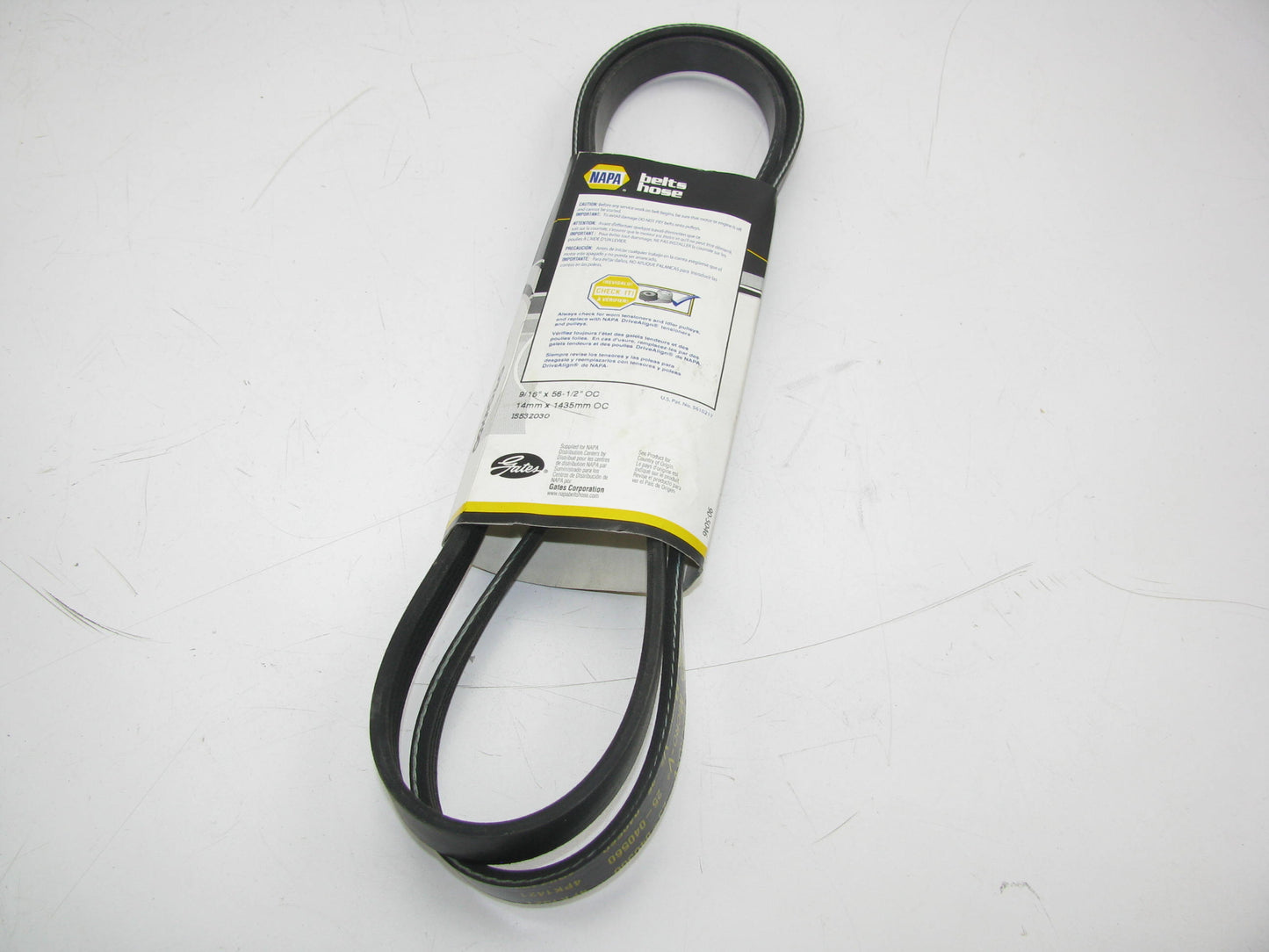 Gates 040560 Serpentine Belt - 0.56'' X 56.50'' - 4 Ribs