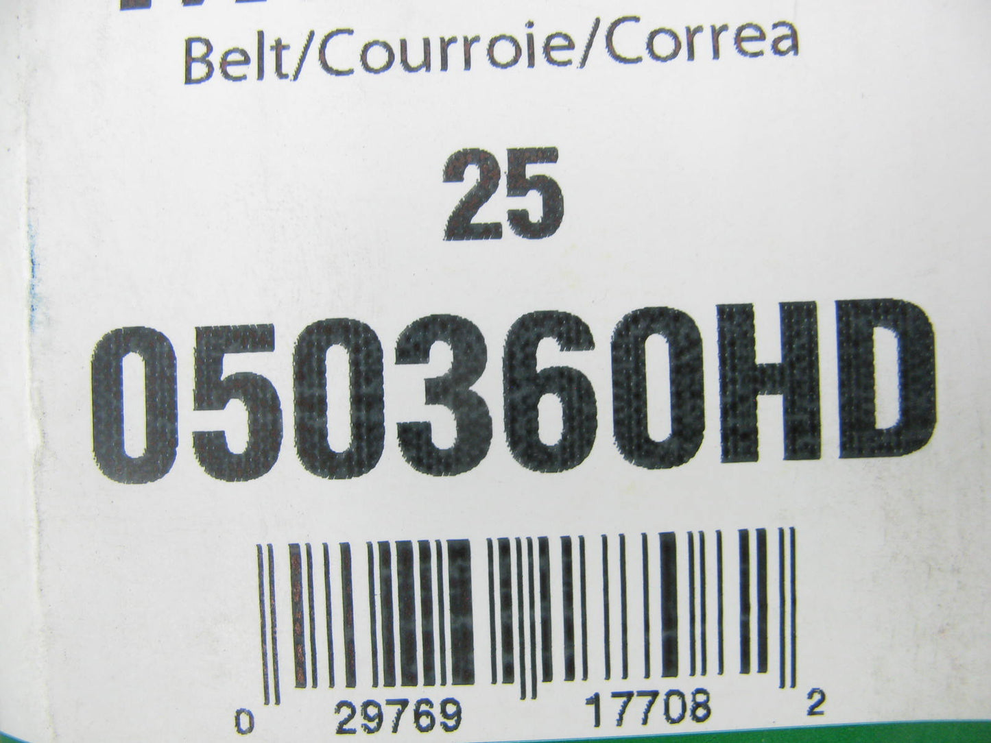 Gates 050360HD Heavy Duty Serpentine Belt - 0.66'' X 36.50 - 5 Ribs