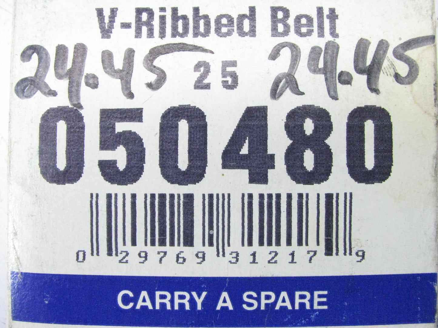 Gates 050480 Serpentine Belt - 0.69'' X 48.50'' - 5 Ribs