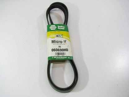 Gates K060690HD Serpentine Belt - 0.84'' X 69.625'' - 6 Ribs