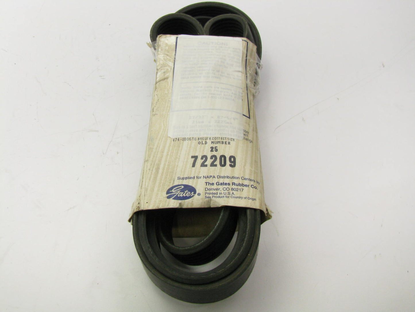 Gates 060870 Serpentine Belt - 0.84 X 87.50'' - 6 Ribs