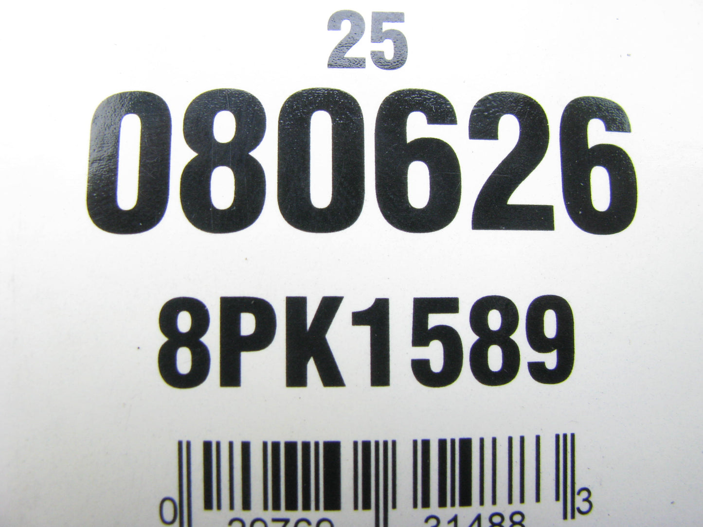 Gates 080626 Serpentine Belt - 1.12'' X 62.93'' - 8 Ribs