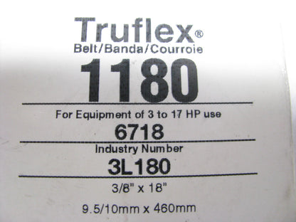 Gates 1180 Lawn & Garden Power Equipment Accessory Drive Belt - 3/8'' X 18''