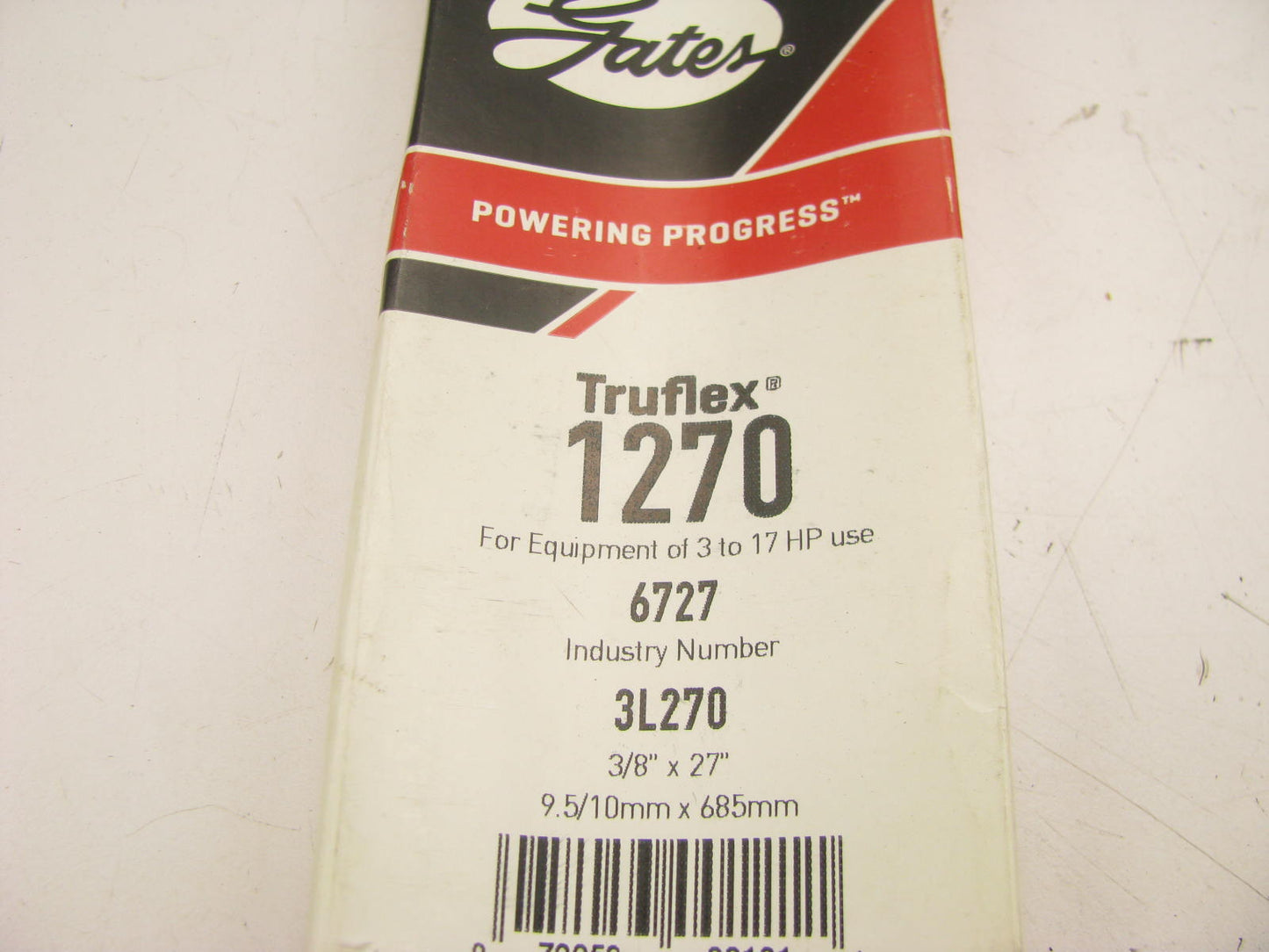 Gates 1270 Power Equipment Accessory Drive Belt - 3/8'' X 27