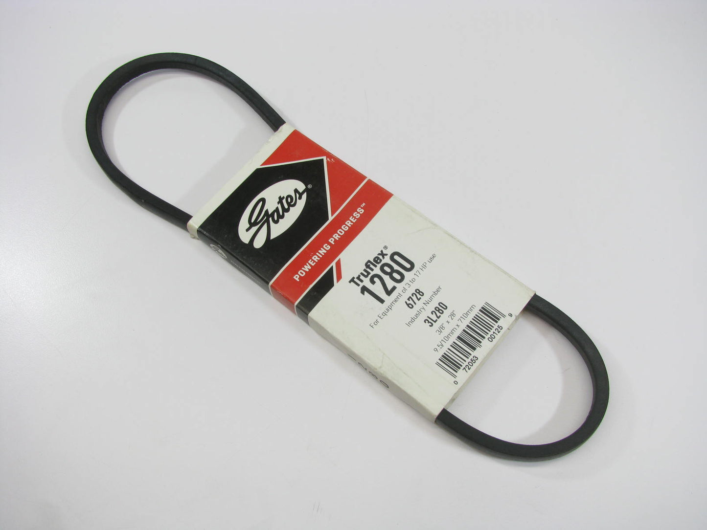 Gates 1280 Lawn & Garden Power Equipment Accessory Drive Belt - 3/8'' X 28''