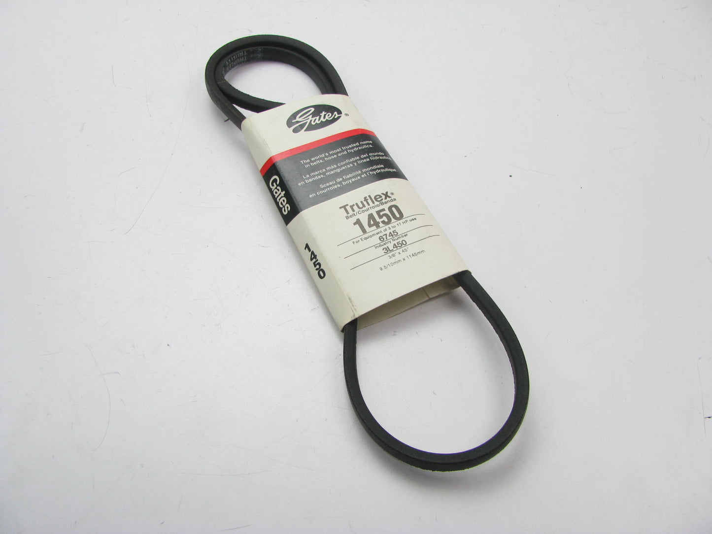Gates 1450 Power Equipment Accessory Drive Belt - 3/8'' X 45''