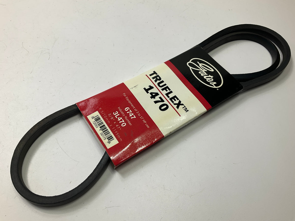 Gates 1470 Lawn & Garden Power Equipment Accessory Drive Belt - 3/8'' X 47''