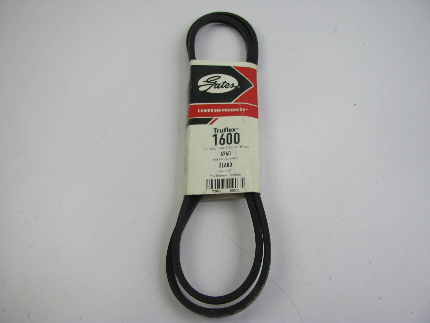 Gates 1600 Lawn & Garden Power Equipment Accessory Drive Belt - 3/8'' X 60''