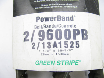 Gates 2/9600PB Joined Accessory Drive Belt - 1-1/8'' X 60.625'' - 2 Strands