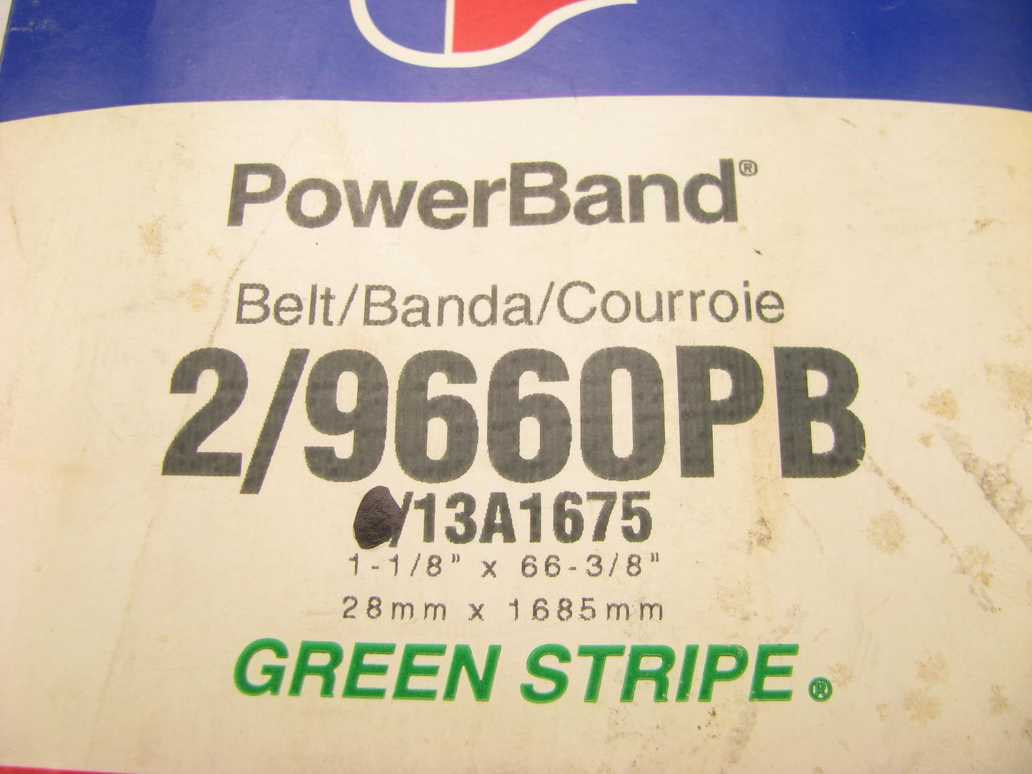 Gates 2-9660PB Banded Accessory Drive Belt - 1-1/8'' X 66-7/8'' - 2 Strand
