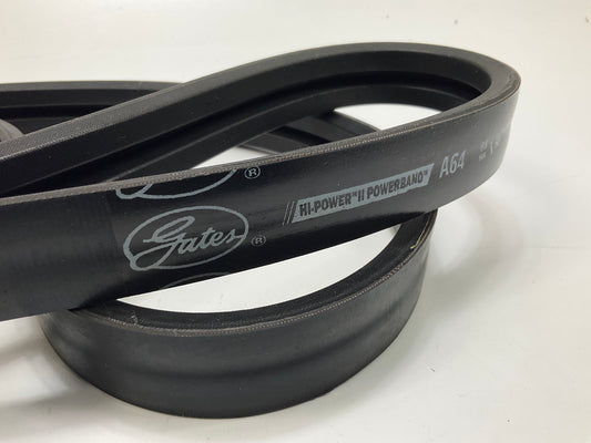 Gates 2/A64 Hi-Power II PowerBand Belt A Section - 2 Strands