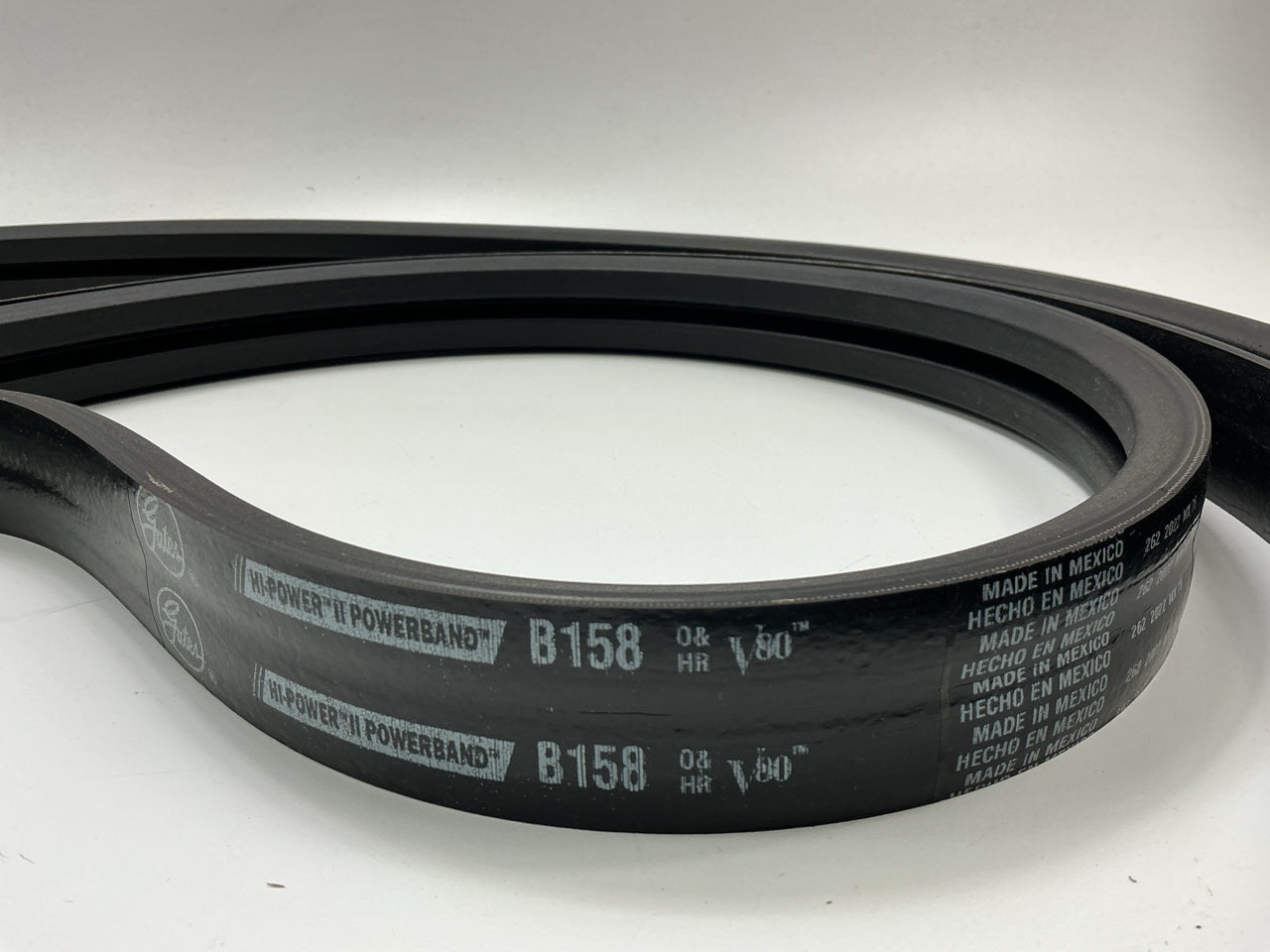 Gates 2/B158 Dual Industrial Accessory Drive Belt -  1-21/64'' X 161'' - 2 BAND