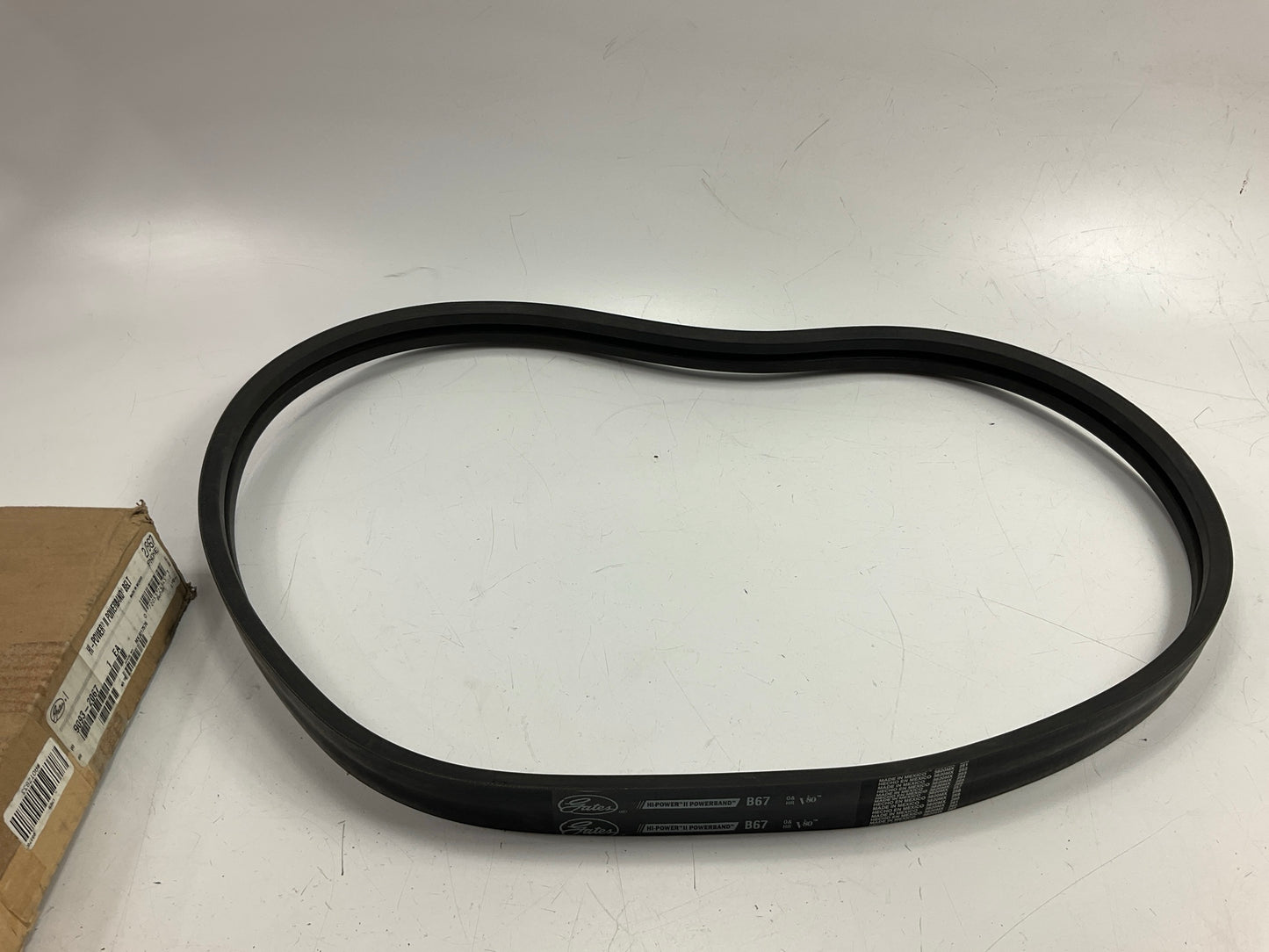 Gates 2/B67 Hi Power II Powerband V-Belt 9093-2067, 2 Strands, 70''