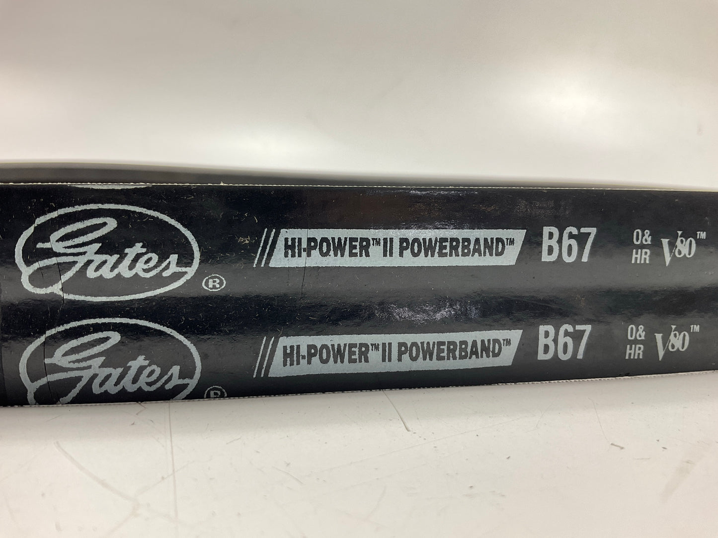 Gates 2/B67 Hi Power II Powerband V-Belt 9093-2067, 2 Strands, 70''