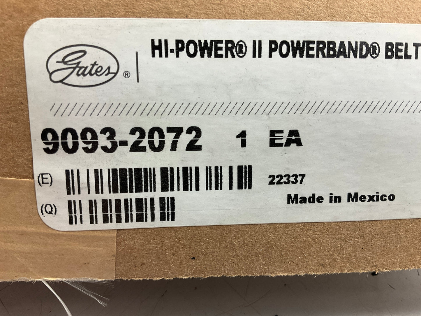 Gates 2/B72 Hi-Power II Powerband V-Belt 1-5/16'' X 75''