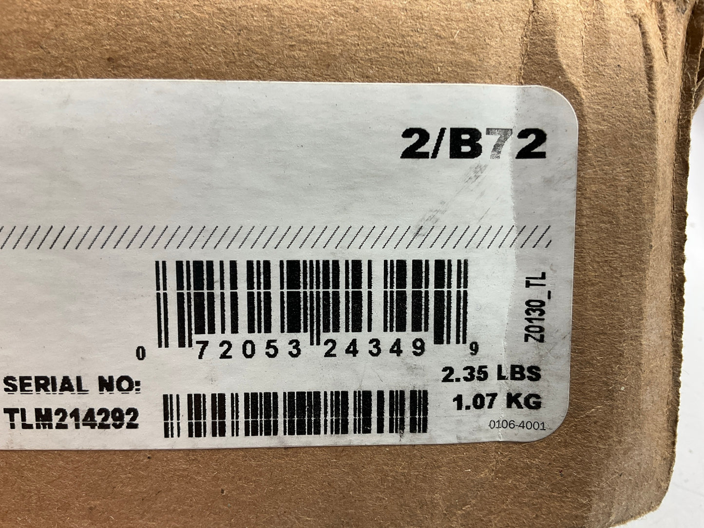 Gates 2/B72 Hi-Power II Powerband V-Belt 1-5/16'' X 75''