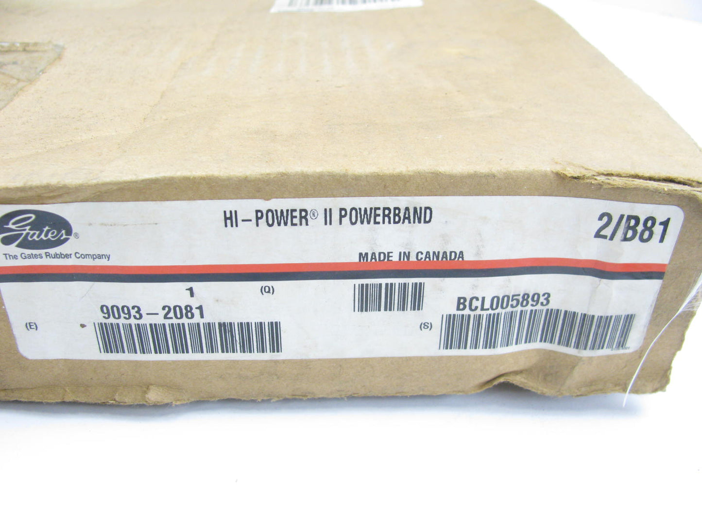 Gates 2-B81 Banded Accessory Drive Belt - 1-5/16 X 84'' - 2 Strands