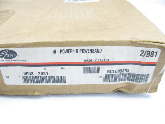 Gates 2-B81 Banded Accessory Drive Belt - 1-5/16 X 84'' - 2 Strands