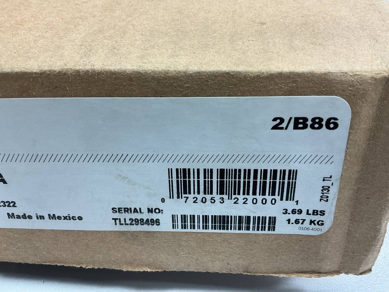 Gates 2/B86 Dual Industrial Accessory Drive Belt - 1-13/32'' X 89'' - 2 BAND