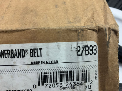 Gates 2/B93 Hi-Power PowerBand Accessory Drive Belt 2-Strand Joined V-Belt