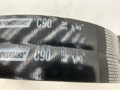 Gates 2/ C90 Hi-Power II PowerBand V-Belt, 2-Strand