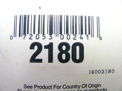 Gates 2180 Lawn & Garden Power Equipment Accessory Drive Belt - 1/2'' X 18''