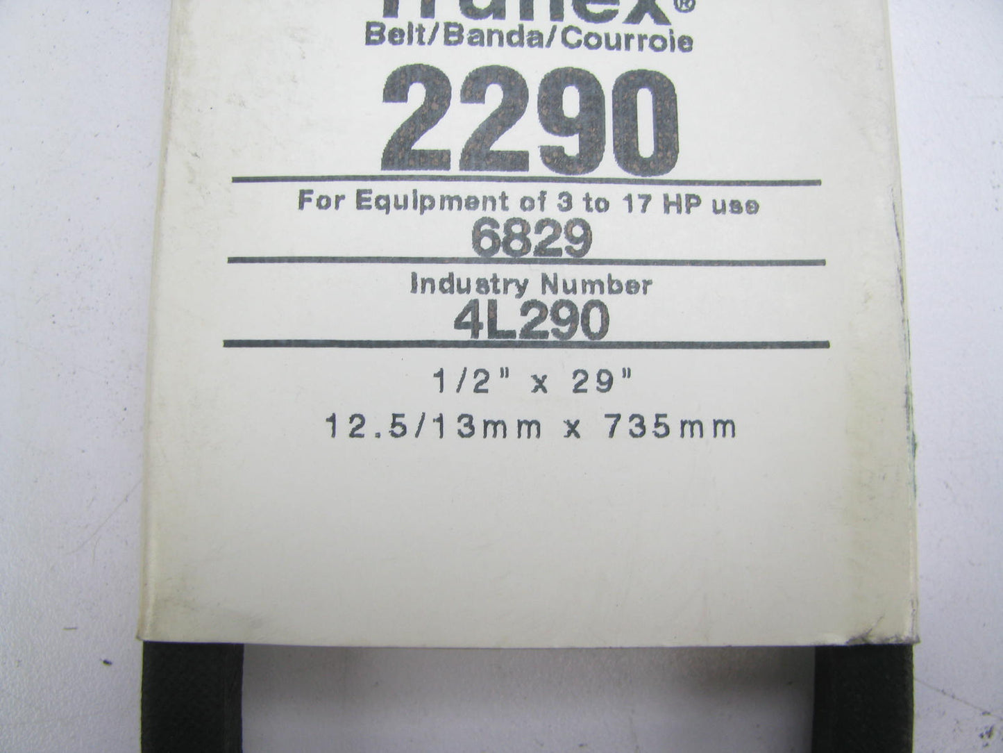 Gates 2290 Power Equipment Accessory Drive Belt - 1/2'' X 29''