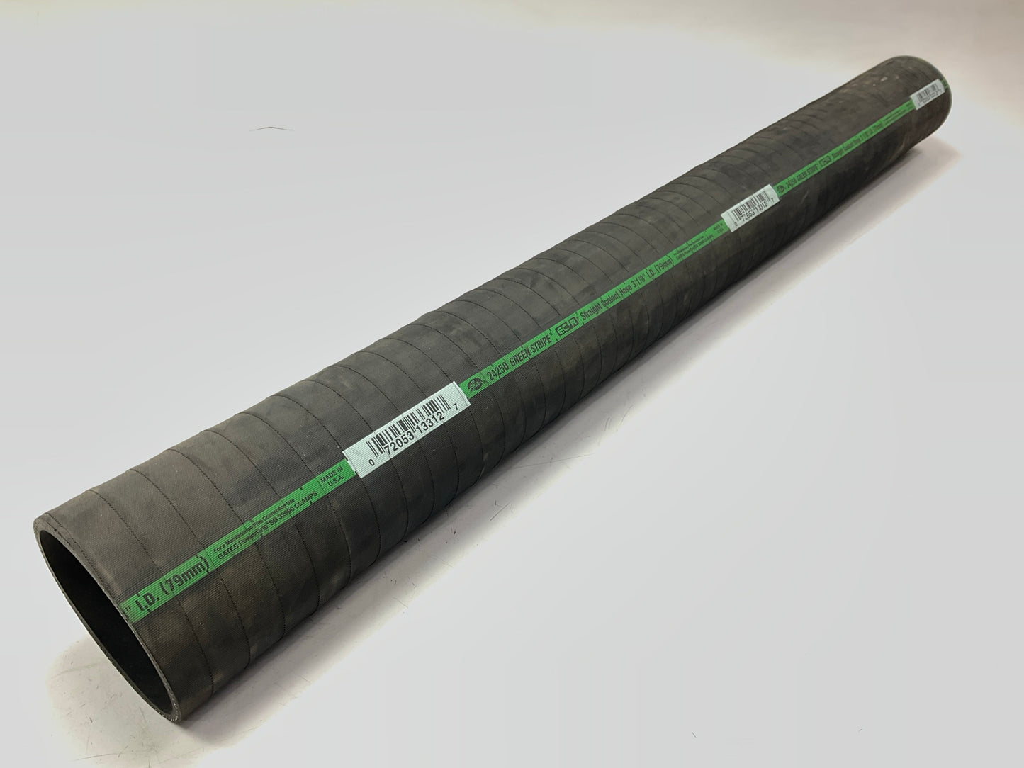 Gates 24250 Green Stripe 2-Ply Straight Coolant Hose, 3-1/8'' X 36''