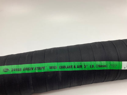 Gates 24948 3'' ID Coolant Hose Green Stripe Wire Inserted 60'' (5 Feet Long)