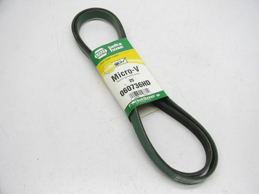 Gates 25-060736HD Heavy Duty Serpentine Belt - 0.84'' X 74.00'' - 6 Ribs