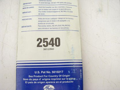 Gates 2540 Power Equipment Accessory Drive Belt - 1/2'' X 54''