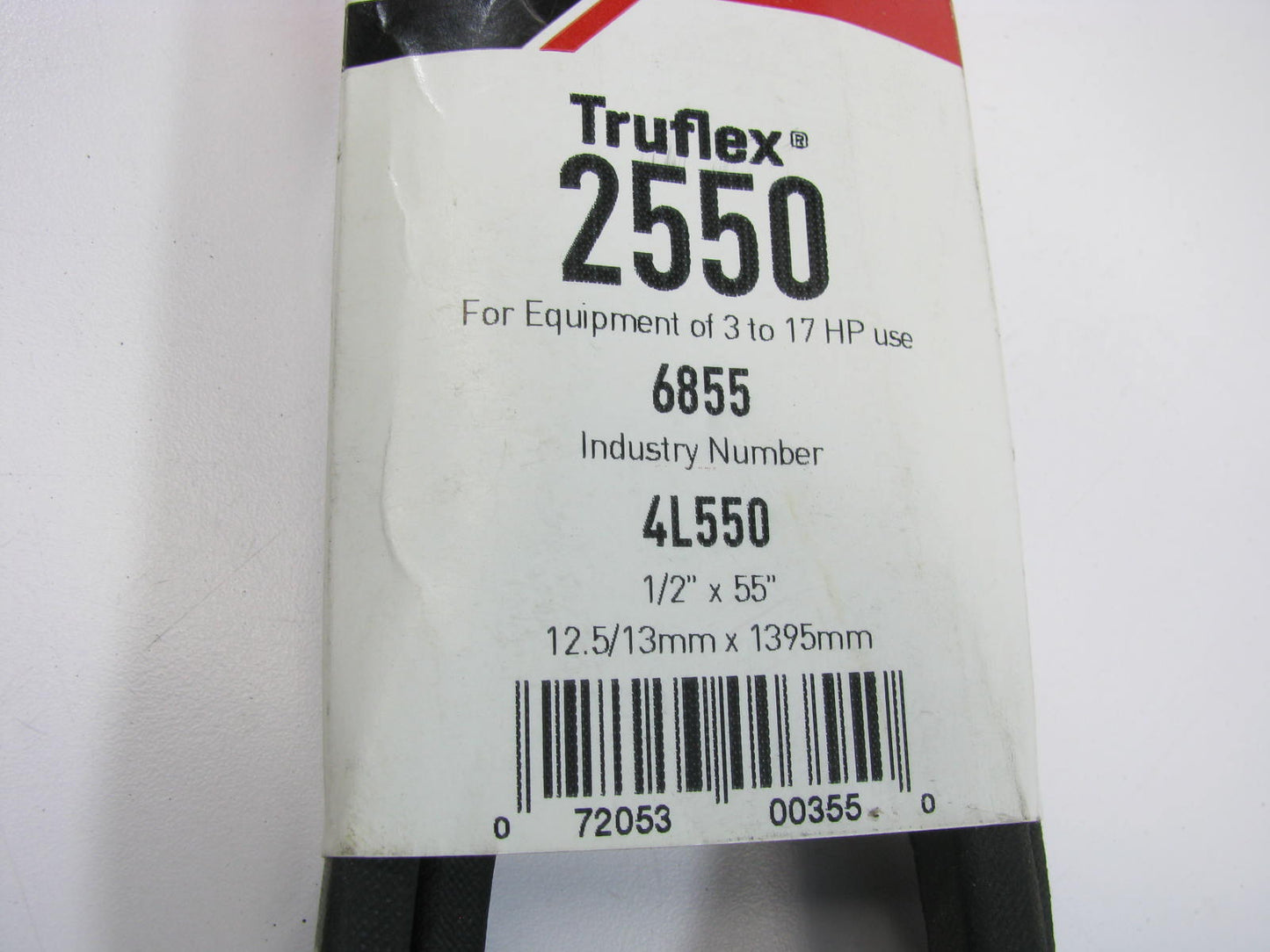 Gates 2550 Power Equipment Accessory Drive Belt - 1/2'' X 55''