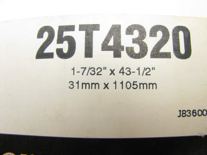 Gates 25T4320 TrailRunner Snowmobile Drive Belt 1-7/32'' X 43-1/2''