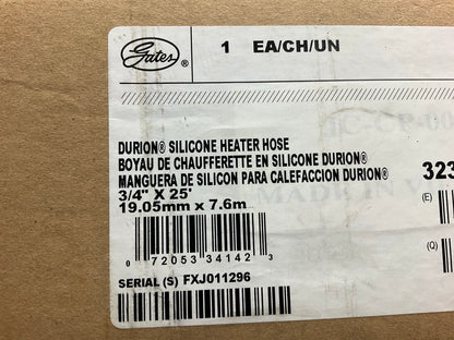 25 FEET - Gates 26242 Silicone HVAC Heater Hose, 3/4'' ID X 25' Long